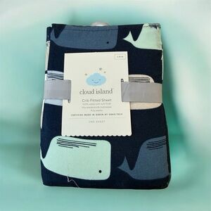 CLOUD ISLAND WHALE CRIB SHEETS!!  NEW WITH TAGS!!
